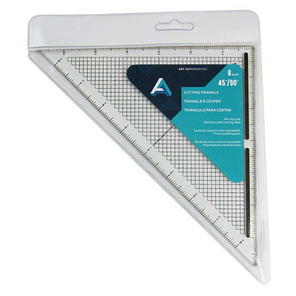 Art Alternatives, Triangles, Scales & Tools, Art & School, 8", Cutting edge, 45/90, 419157